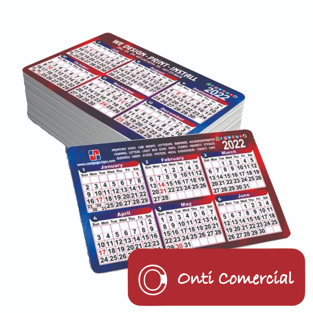 Calendario de bolsillo